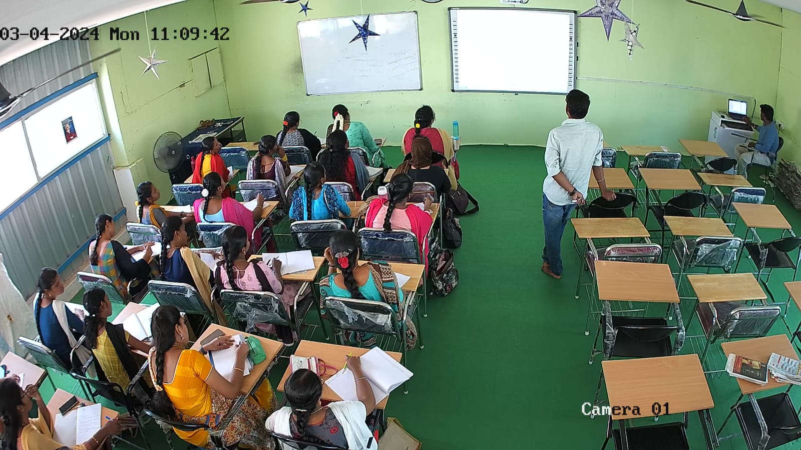 A moment from a live class
