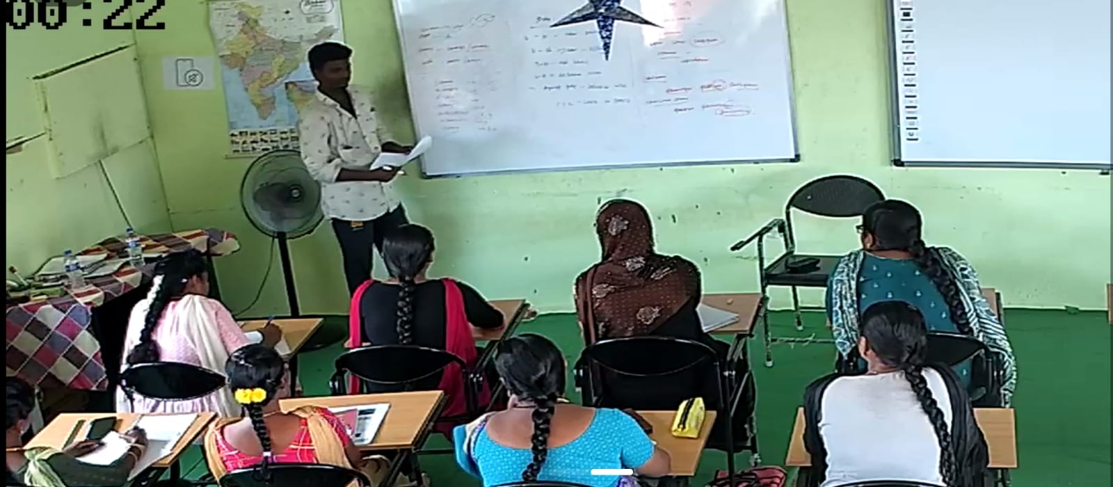 Classroom learning at the academy